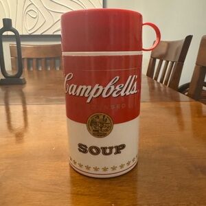 Vintage Campbell's Soup Thermos Red and White